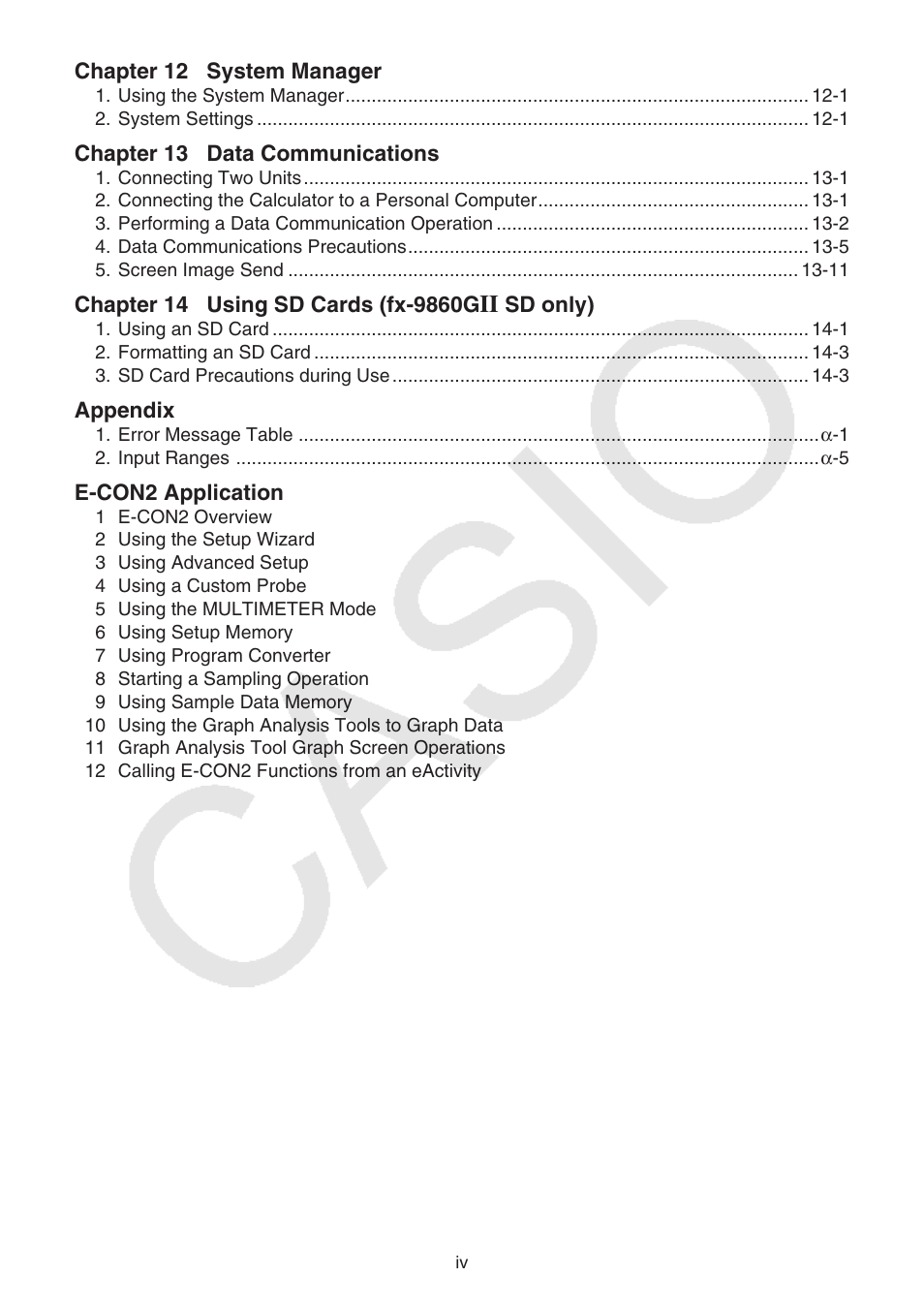 Casio FX-9750GII User Manual | Page 5 / 402 | Also for: FX-9860GII, fx