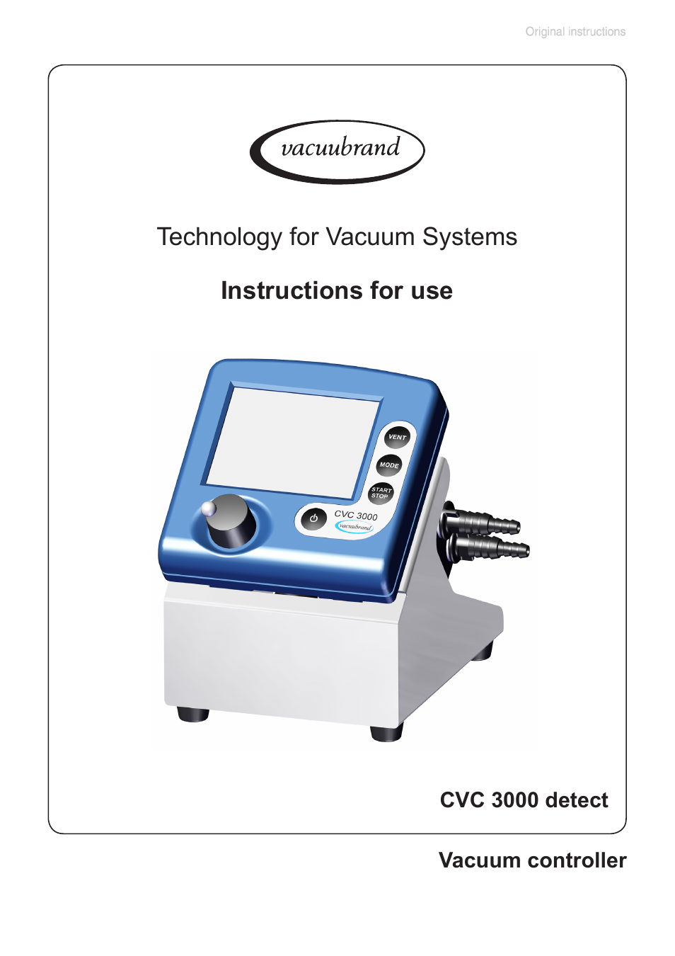 VACUUBRAND CVC 3000 detect User Manual | 74 pages