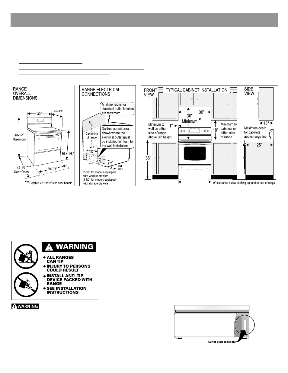 WhiteWestinghouse WWEF3004KW Installation Guide User Manual 8 pages
