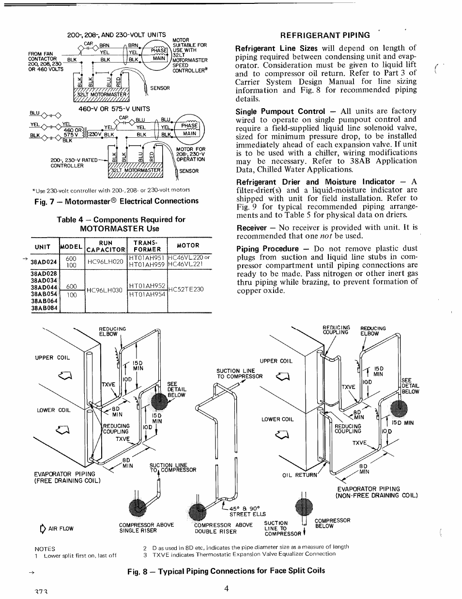Refrigerant piping | Carrier 38AD028 Carri38AD044 User Manual | Page 4 / 12
