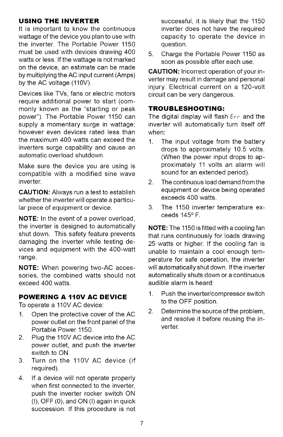 Sears 200.71488 User Manual | Page 7 / 11