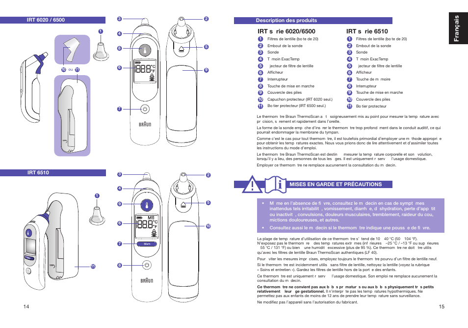 Braun thermoscan hm 2 manual