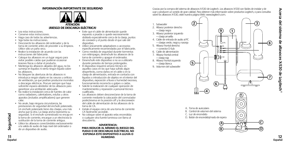 Logitech X-530 User Manual | Page 7 / 10