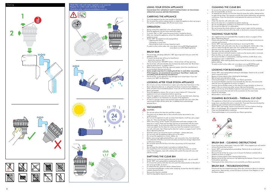 Click | DYSON DC39 User Manual | Page 4 / 7