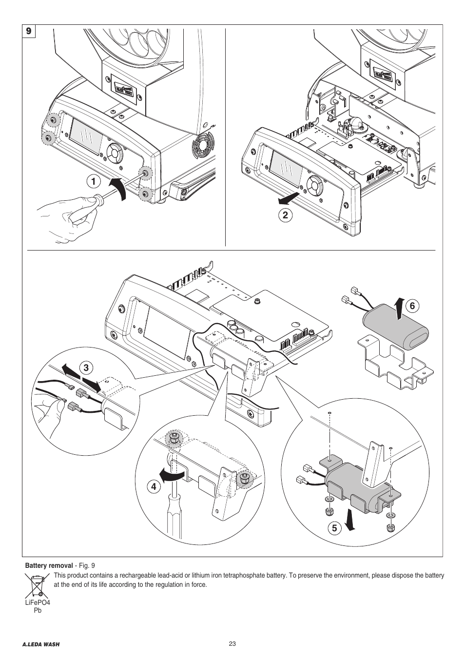 Clay Paky A.LEDA WASH K20 User Manual | Page 23 / 40 | Also for: A.LEDA