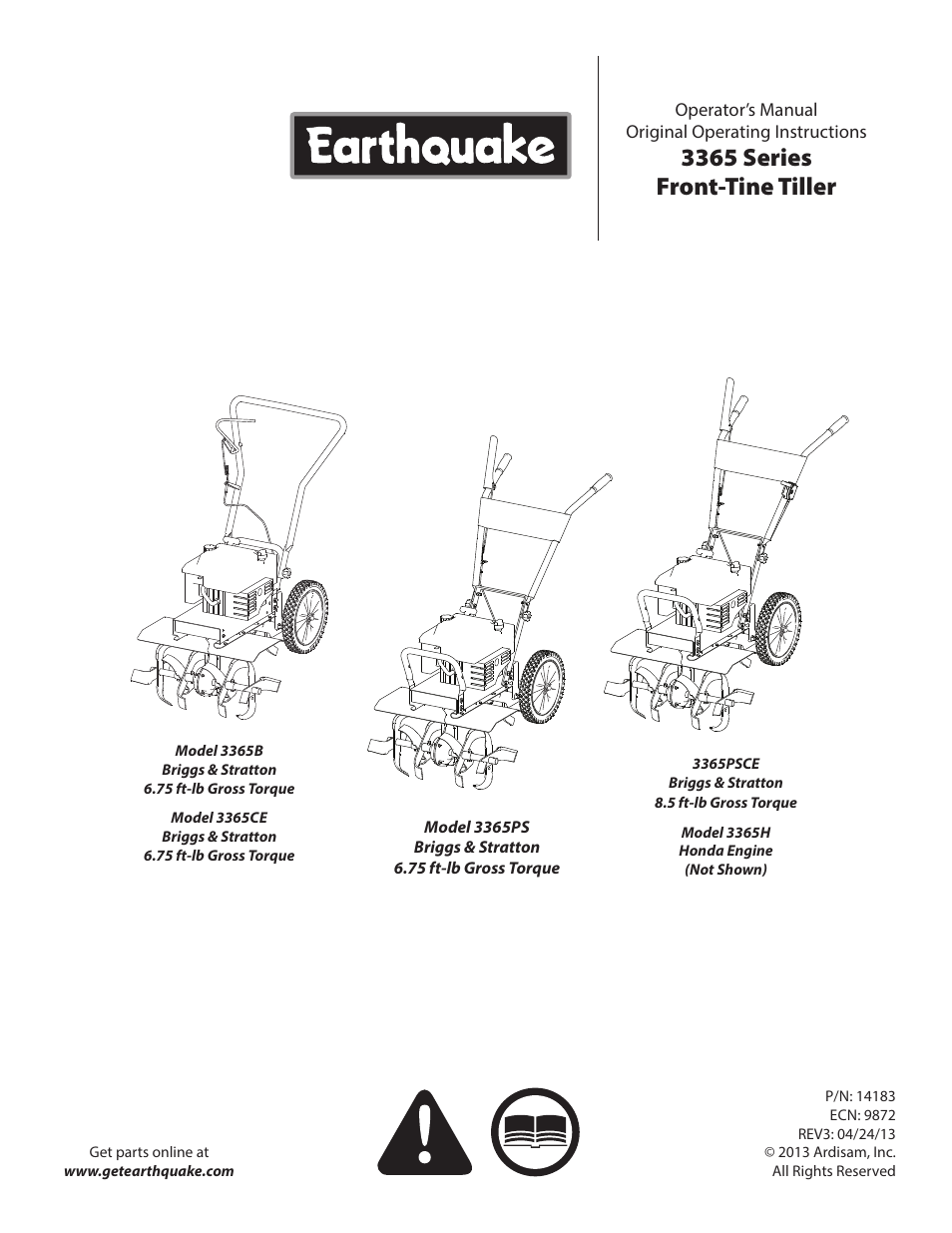 EarthQuake 3365PS User Manual | 24 pages | Also for: 3365B, 3365