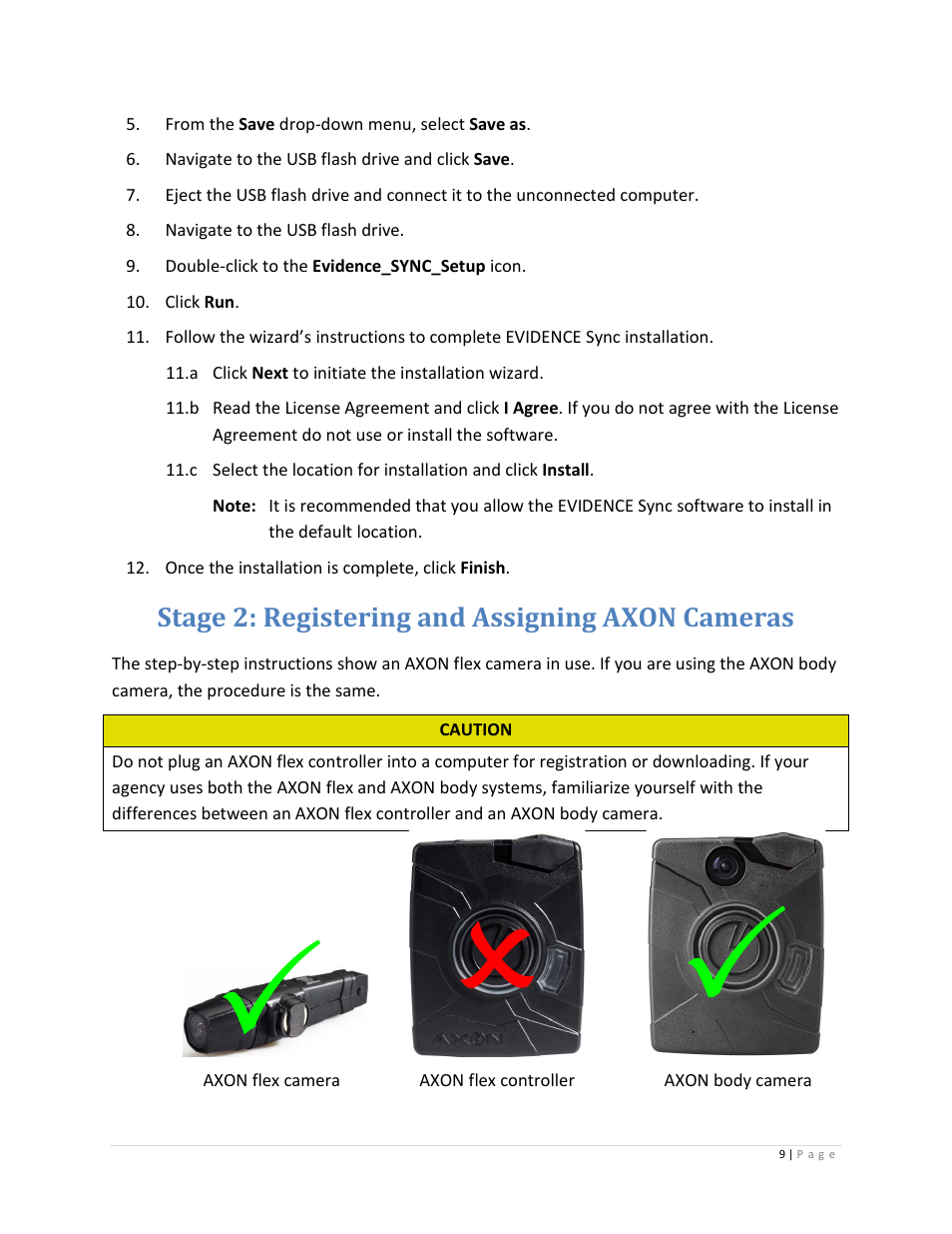 Stage 2: registering and assigning axon cameras | Taser Axon-Flex User