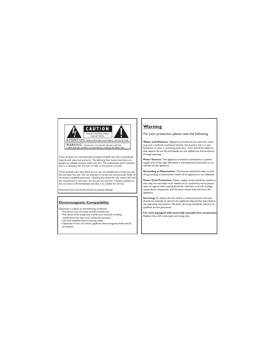 Warning | DigiTech RP50 User Manual | Page 2 / 28