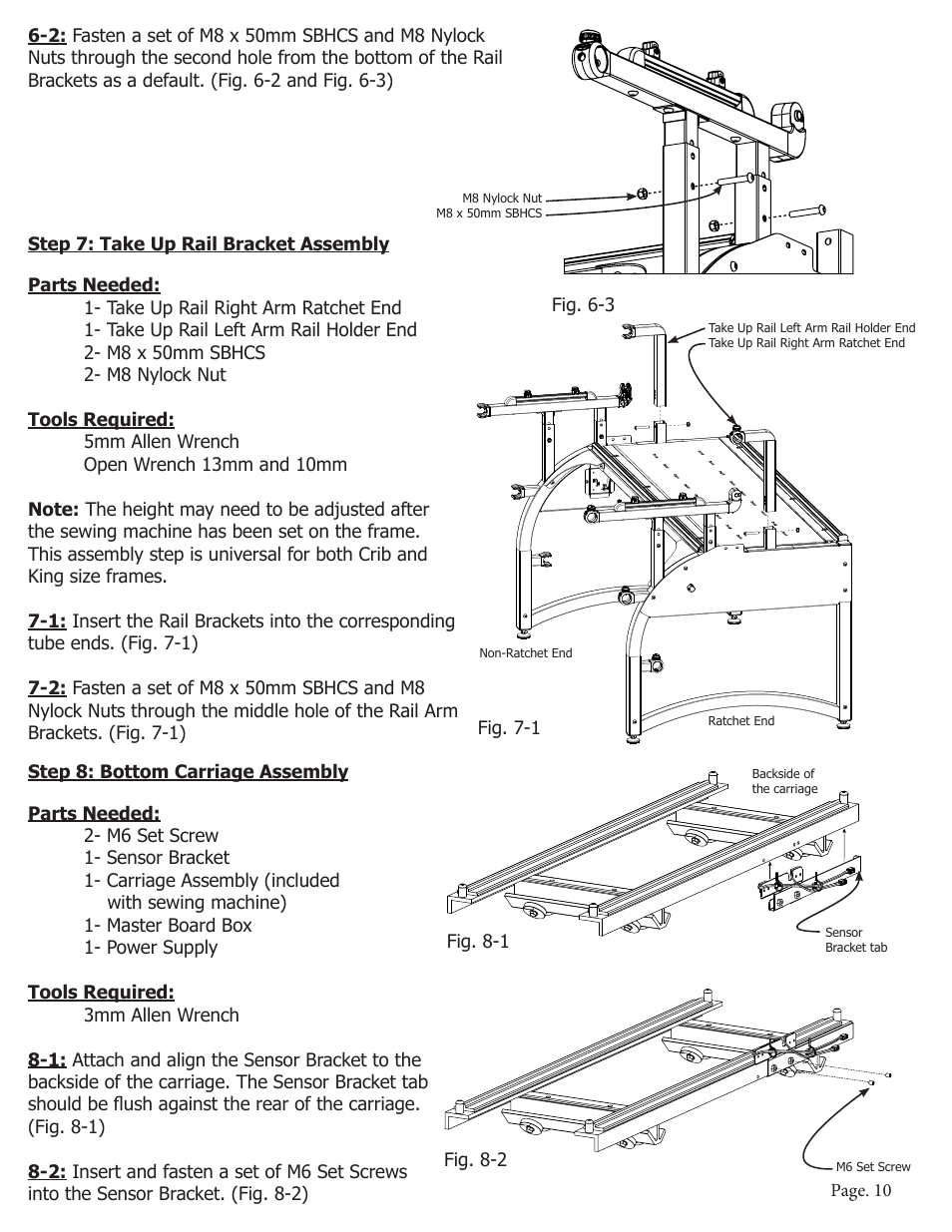 Baby Lock Momentum Quilting Frame (BLQM) Instruction and Reference