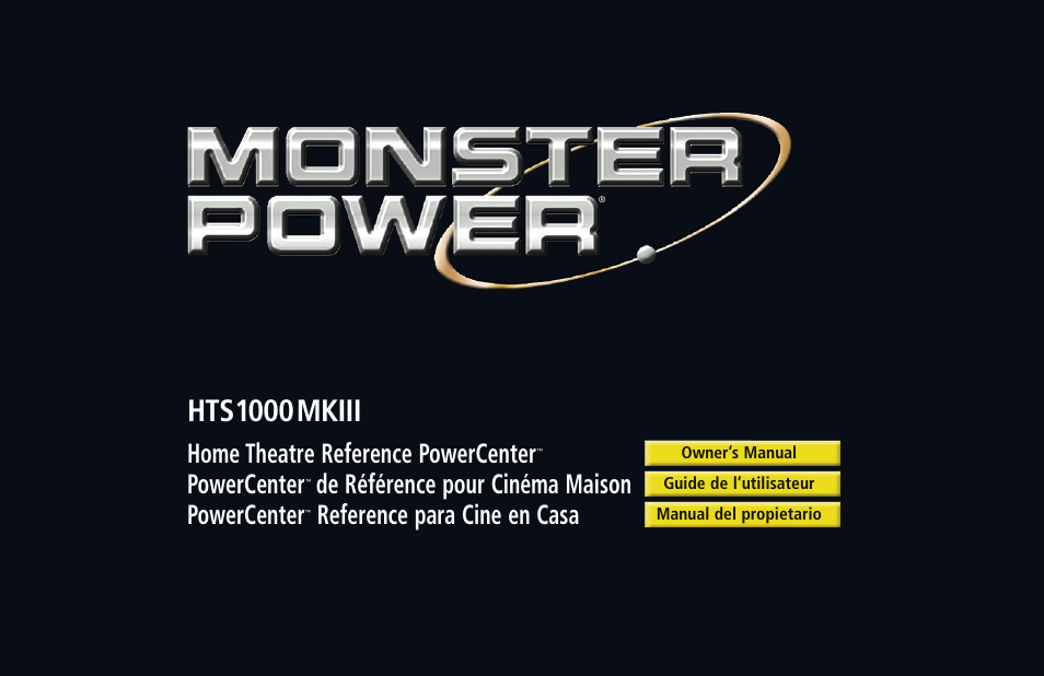 Monster HTS1000MKIII User Manual | 79 pages