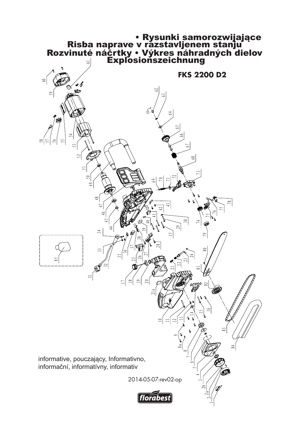 Florabest FKS 2200 D2 User Manual | Page 169 / 172 | Also for: FKS 2200