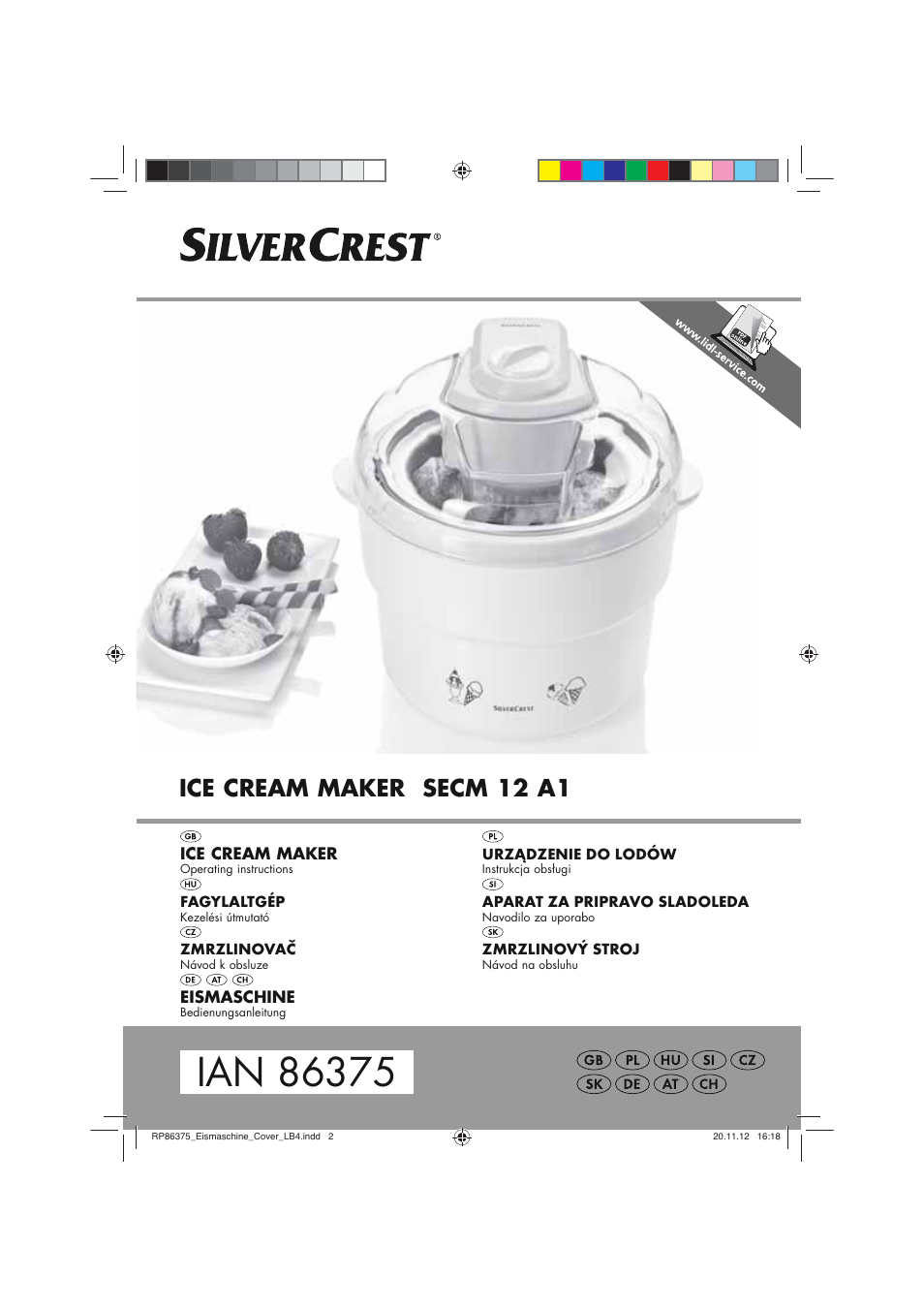 Silvercrest SECM 12 A1 User Manual | 86 pages