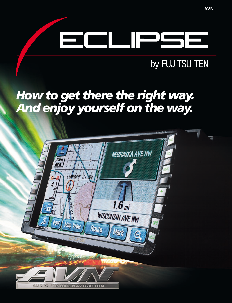 Eclipse - Fujitsu Ten avn 2454 User Manual | 12 pages