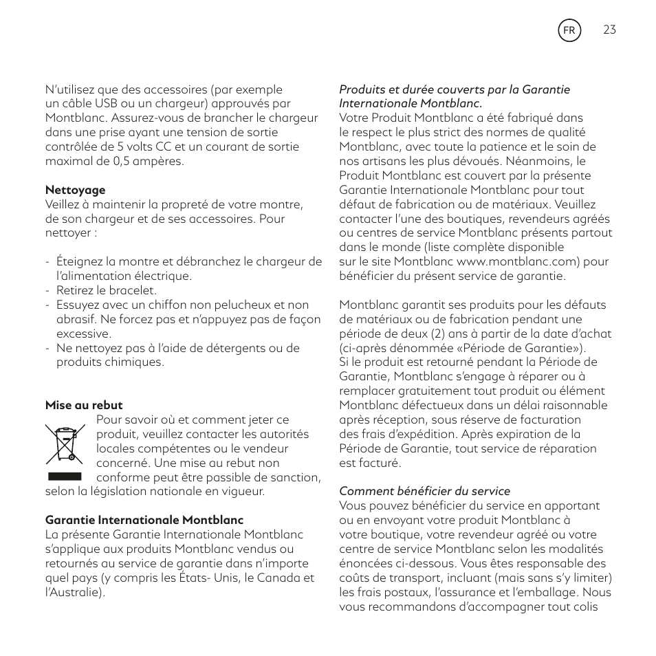 montblanc summit 2 user manual