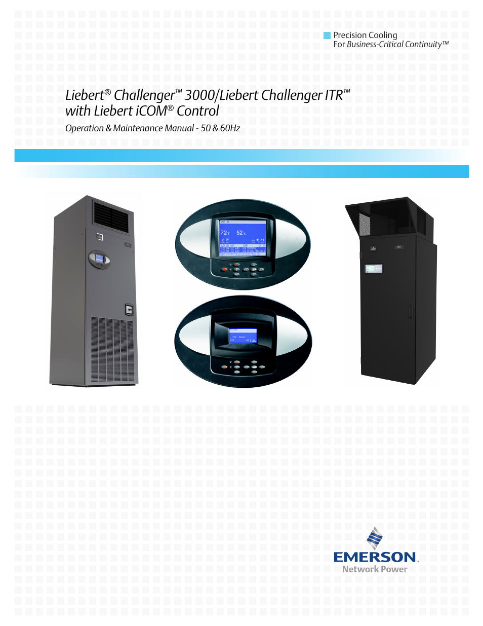 Emerson Liebert Challenger With Liebert iCOM Control 3000/ITR User