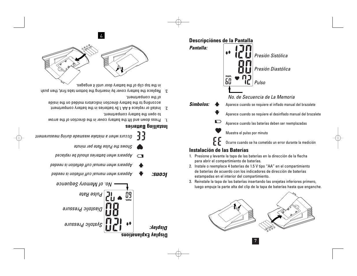 Icons | Health O Meter 7630 User Manual | Page 23 / 32