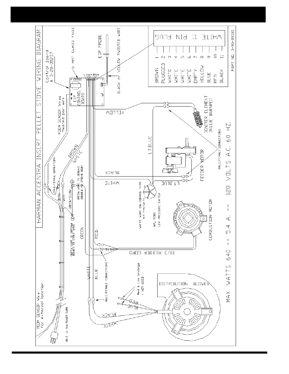 Accentra insert wiring diagram | Harman Stove Company The Harman