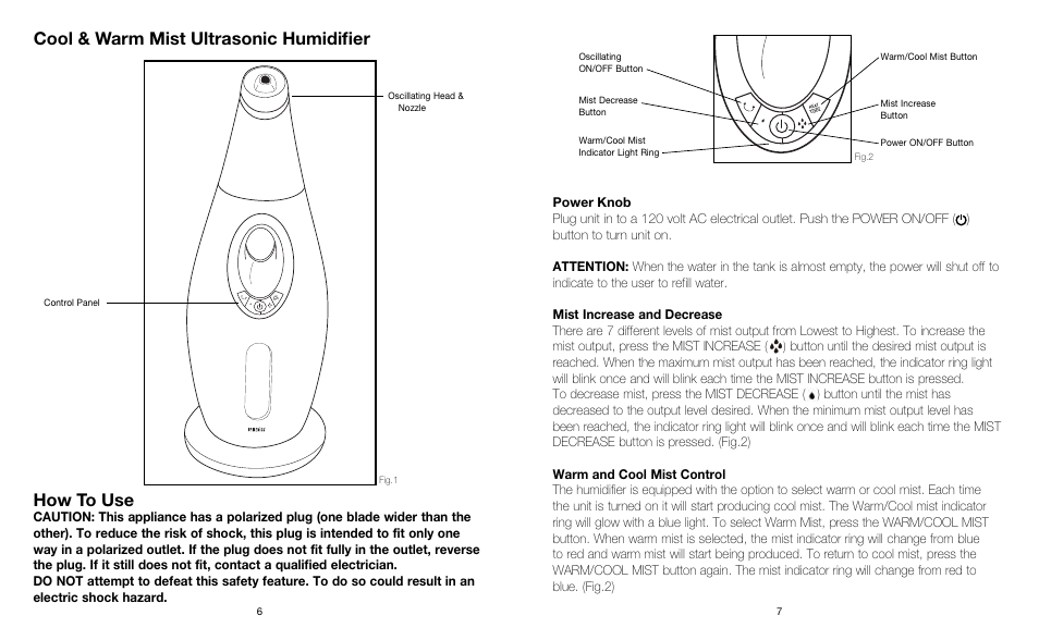 Cool & warm mist ultrasonic humidifier, How to use | HoMedics Cool
