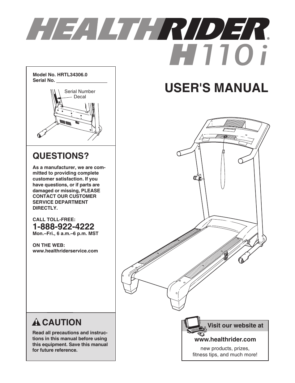 HEALTHRIDER MANUAL PDF