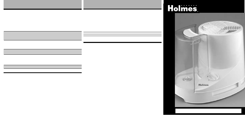 Holmes HM1700 User Manual | 6 pages