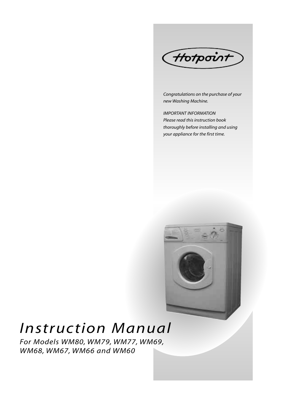 Hotpoint Dishwasher Model Hda150x-73wa User Manual