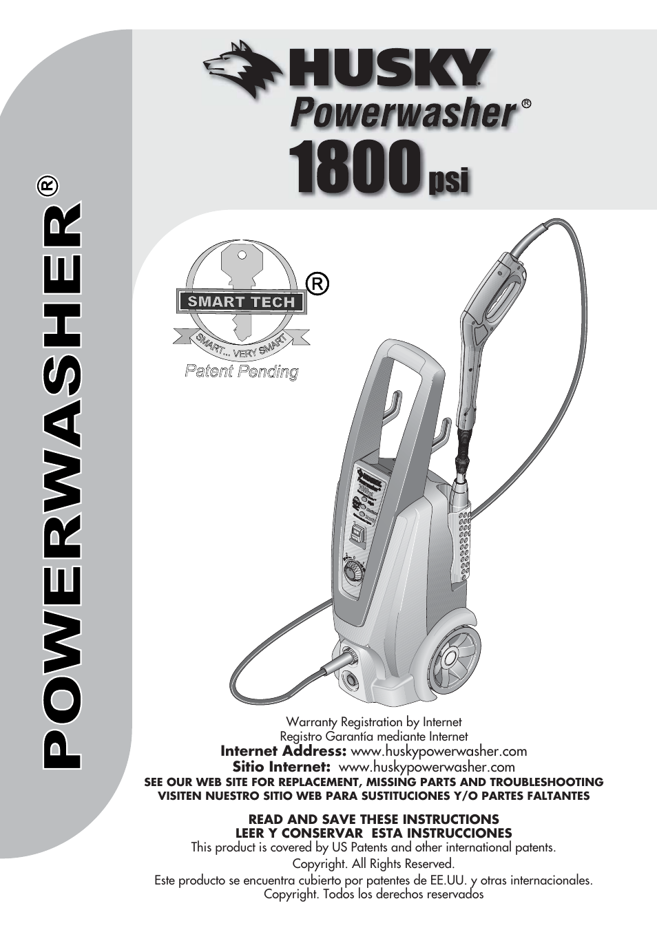 Husky POWERWASHER 1800PSI User Manual | 36 pages