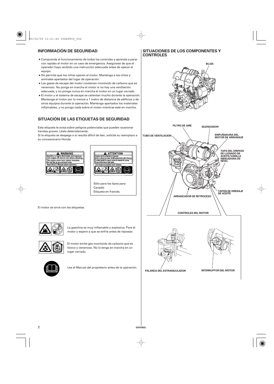HONDA GX160 User Manual | Page 31 / 43