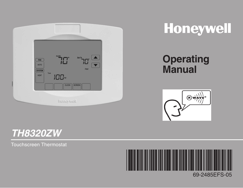 Honeywell TH8320ZW User Manual | 72 pages