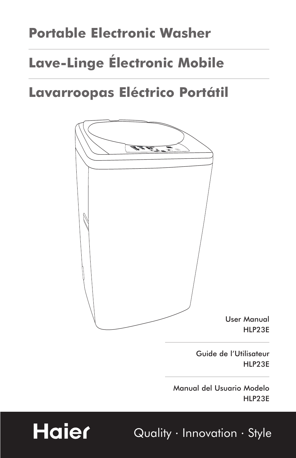 haier HLP23E User Manual | 21 pages