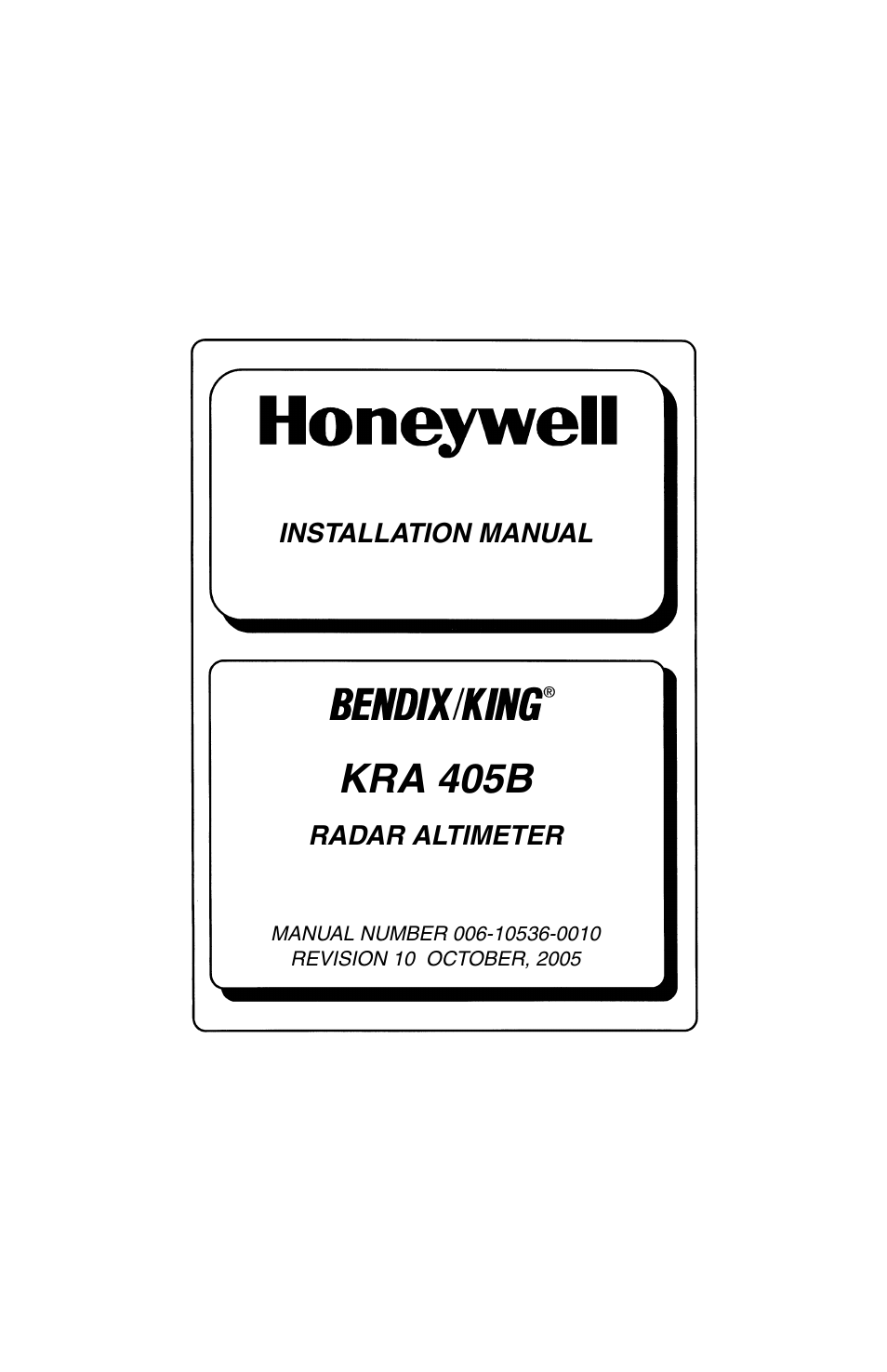 Honeywell KA 54 User Manual | 77 pages