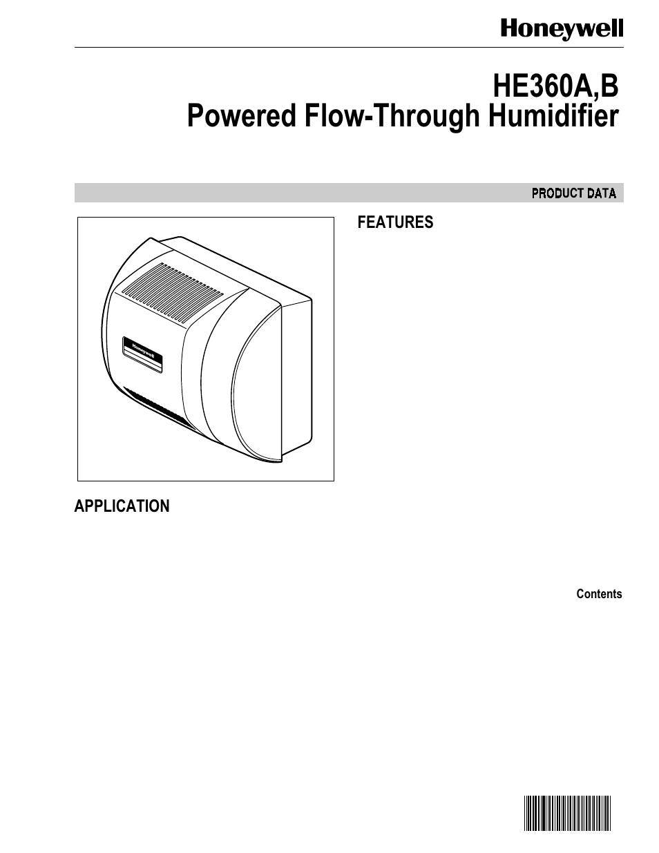 Honeywell HE360A User Manual | 12 pages