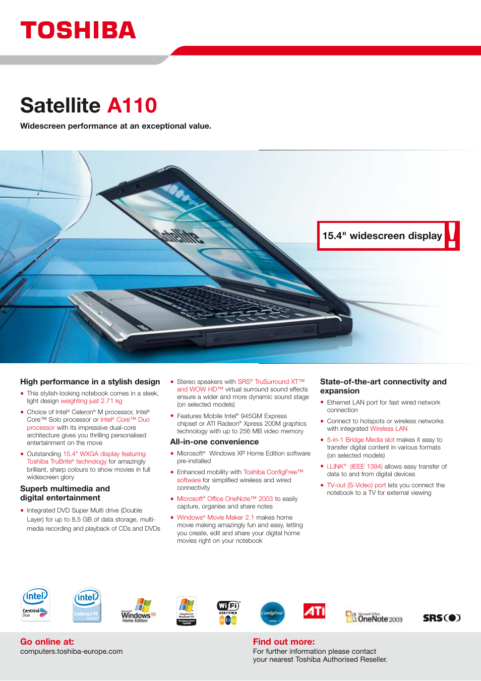 Hama Satellite A110 User Manual | 2 pages