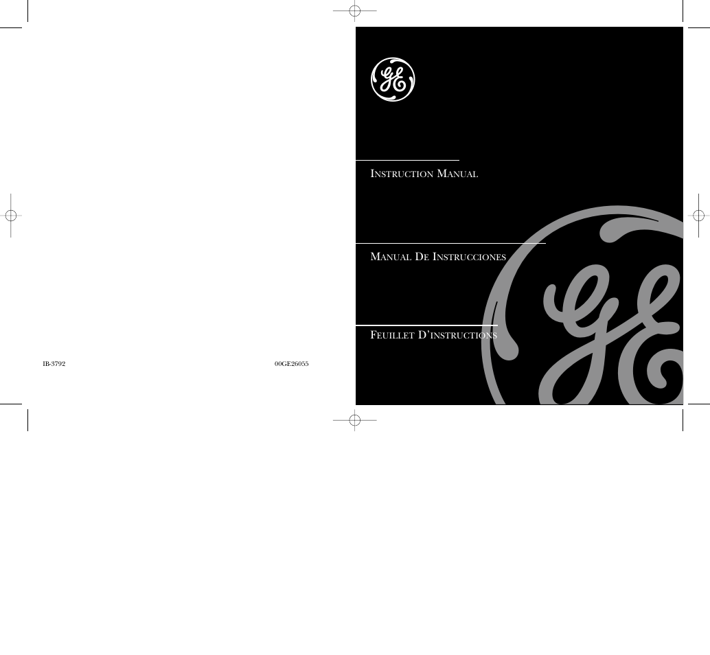 GE 106628 User Manual | 20 pages