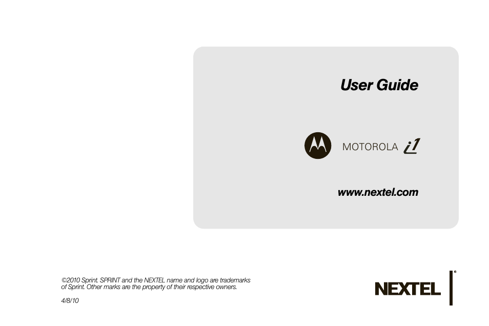 Motorola I1 User Manual | 151 pages