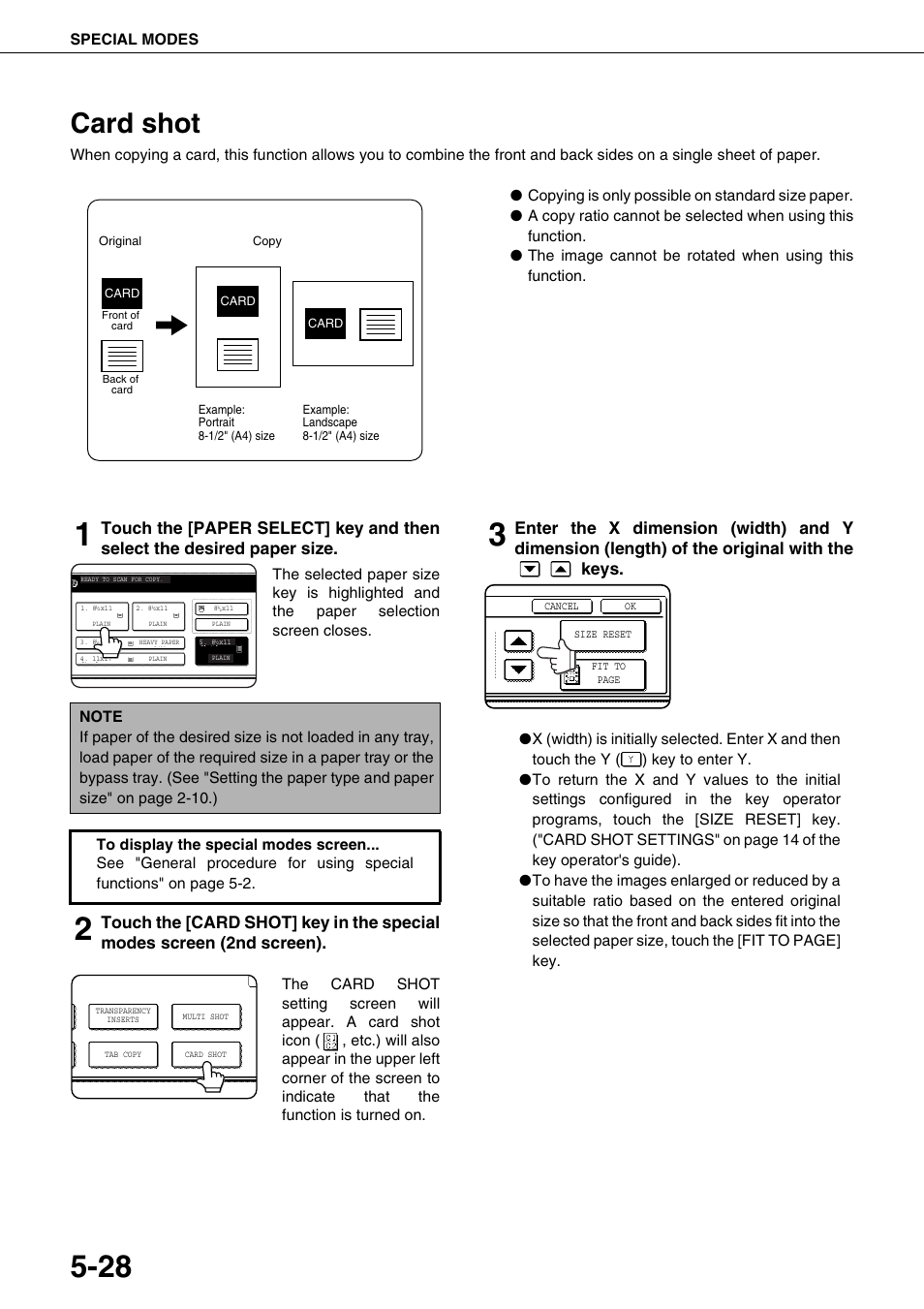 Card shot | Sharp AR-M700N User Manual | Page 124 / 172