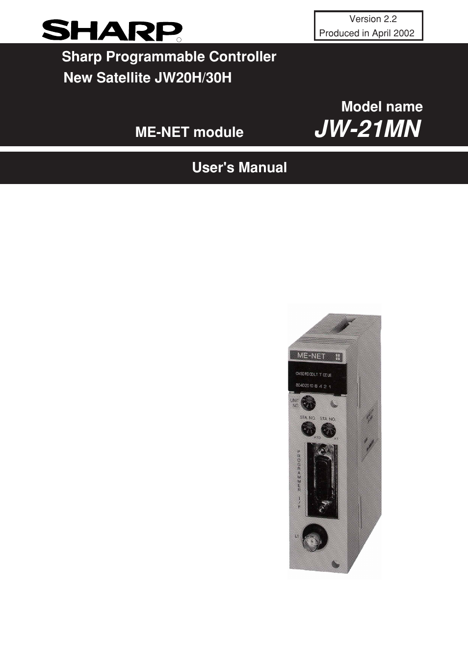 Sharp JW-21MN User Manual | 114 pages