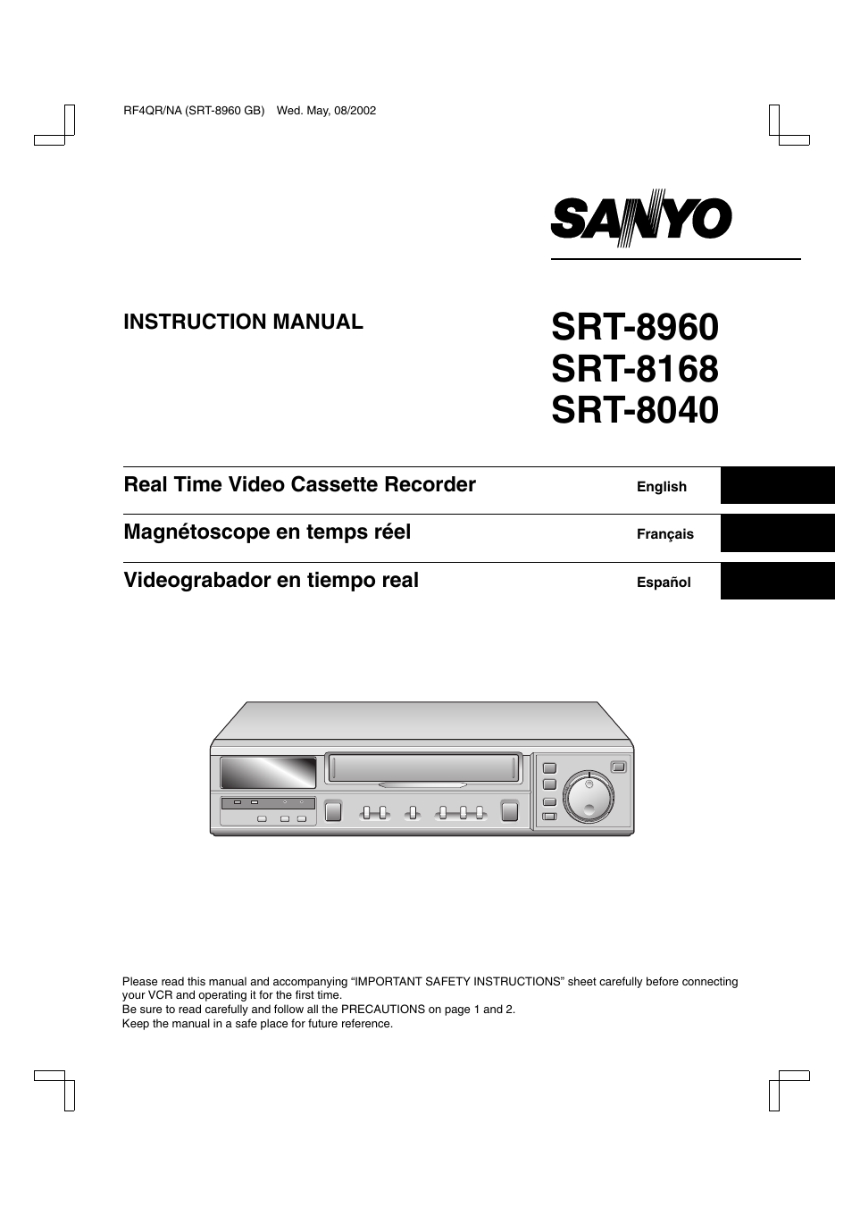 Sharp SRT-8040 User Manual | 56 pages