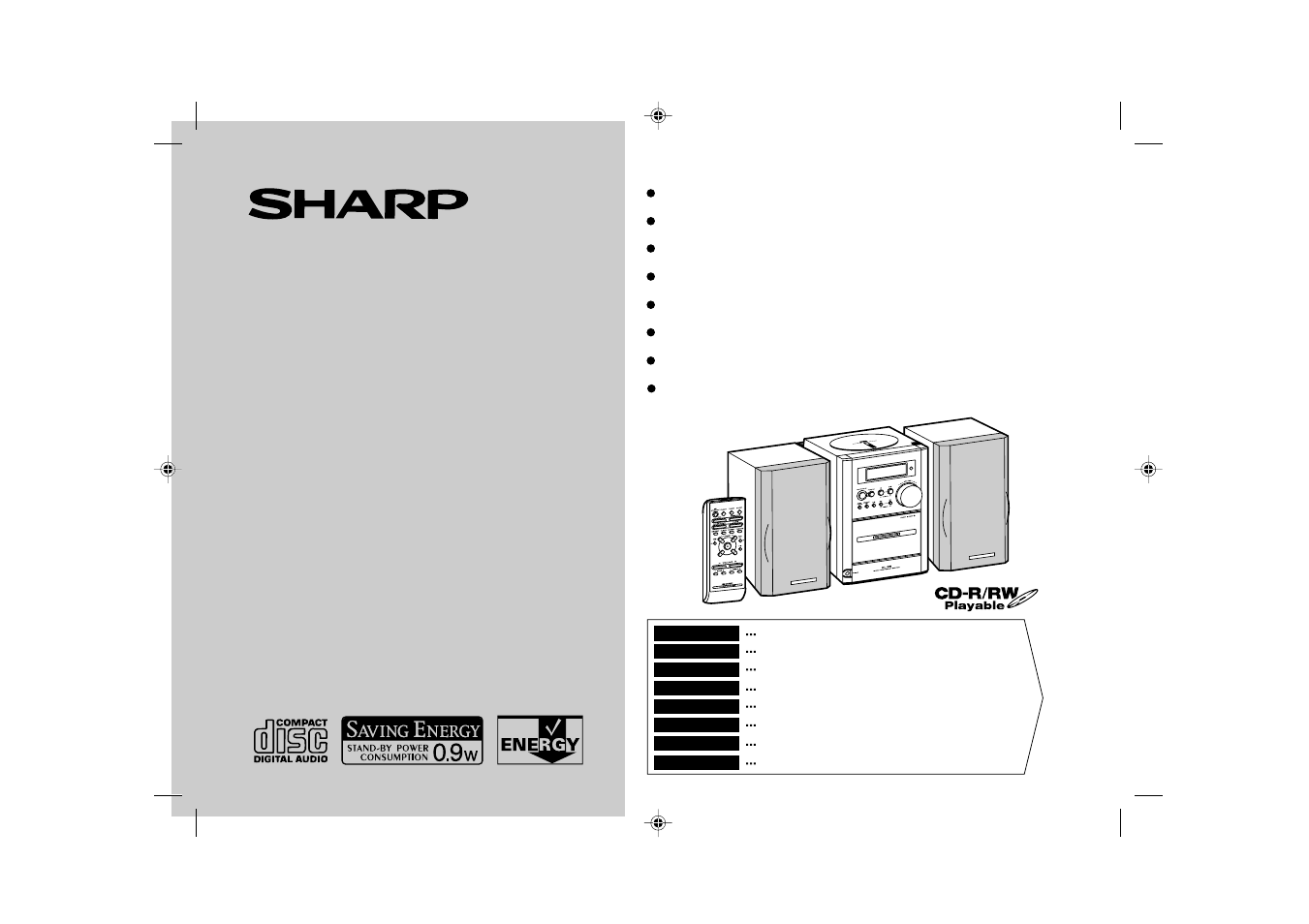 Sharp XL-35H User Manual | 33 pages