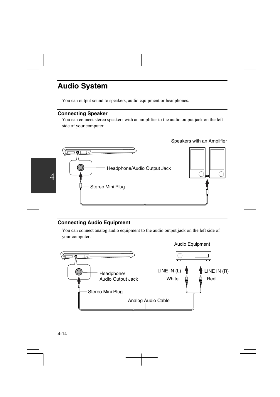 Audio system | Sharp PC-MM1 User Manual | Page 64 / 123
