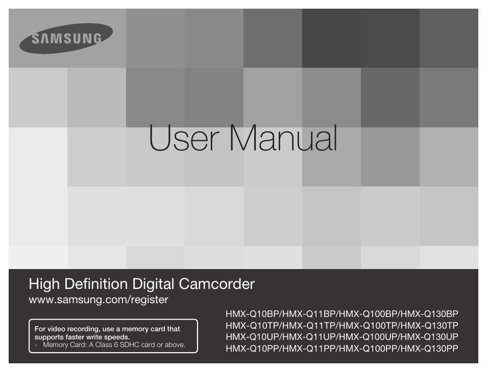 Samsung HMX-Q11TP User Manual | 110 pages