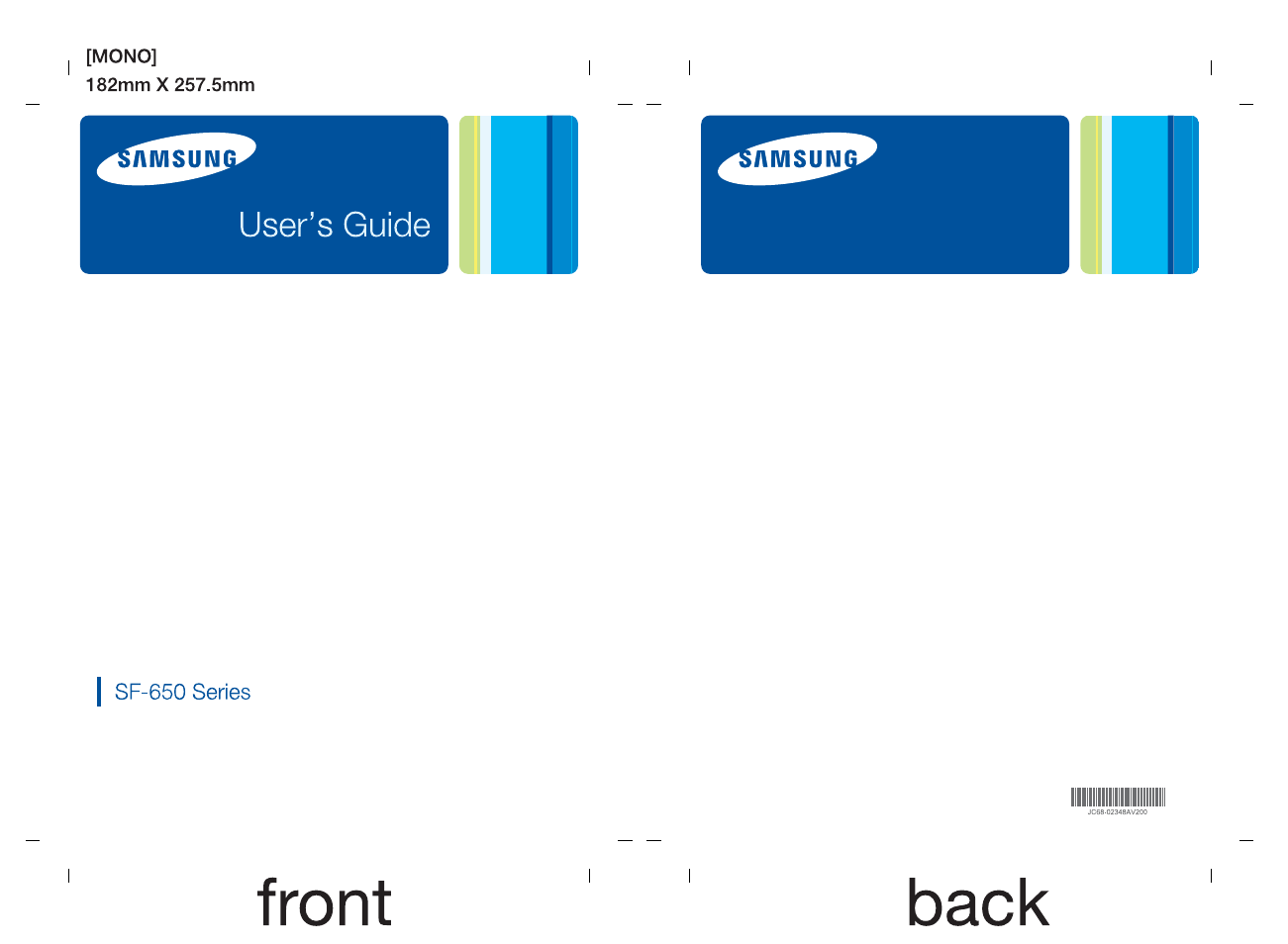 Samsung SF-650 User Manual | 84 pages