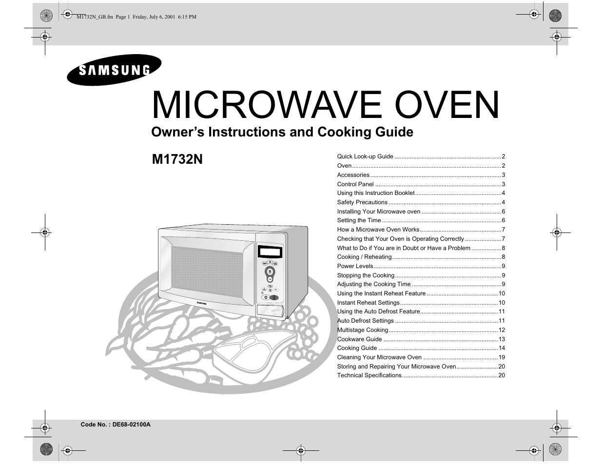 Samsung M1732N User Manual | 24 pages