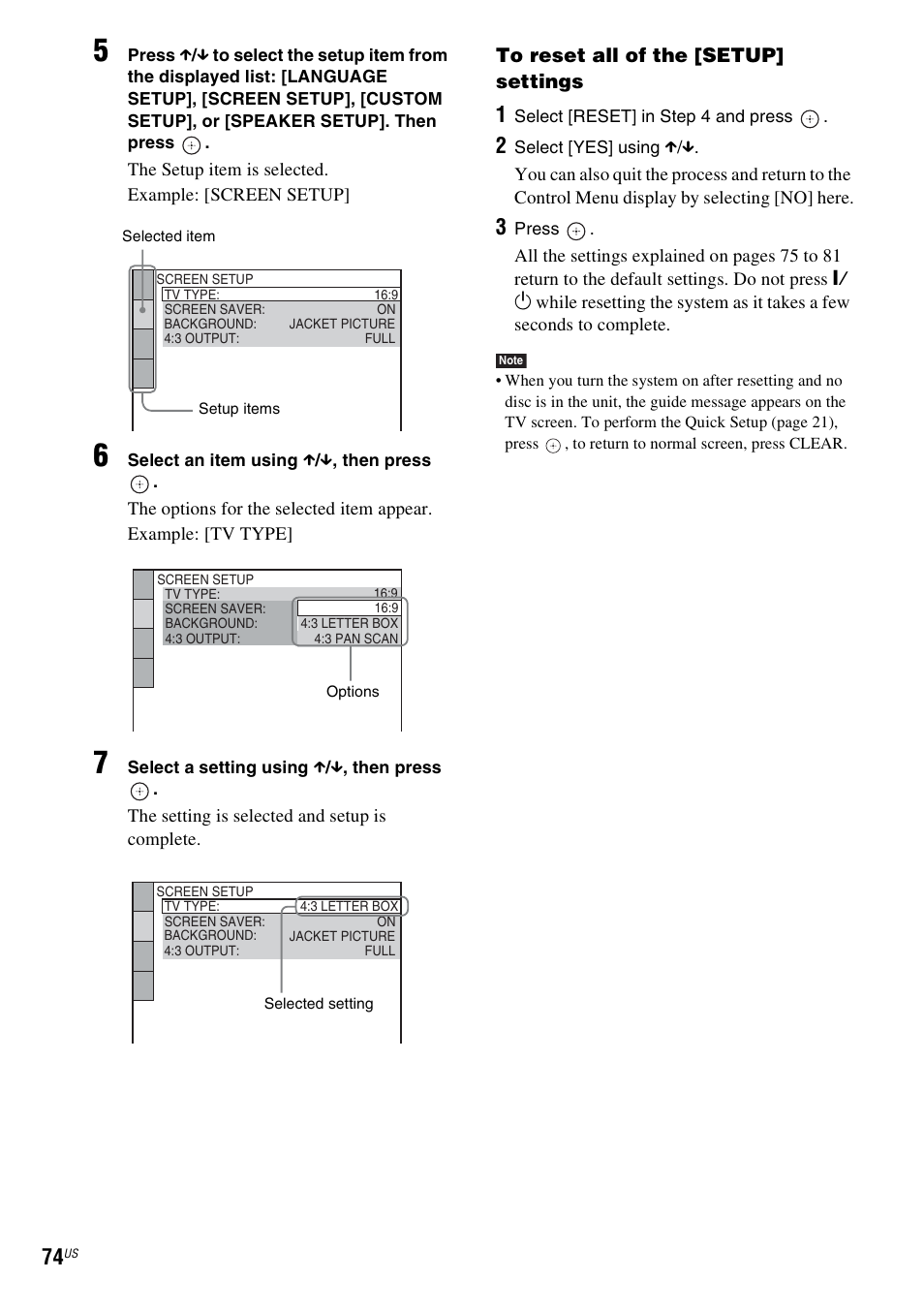 Sony DAV-HDX465 User Manual | Page 74 / 108