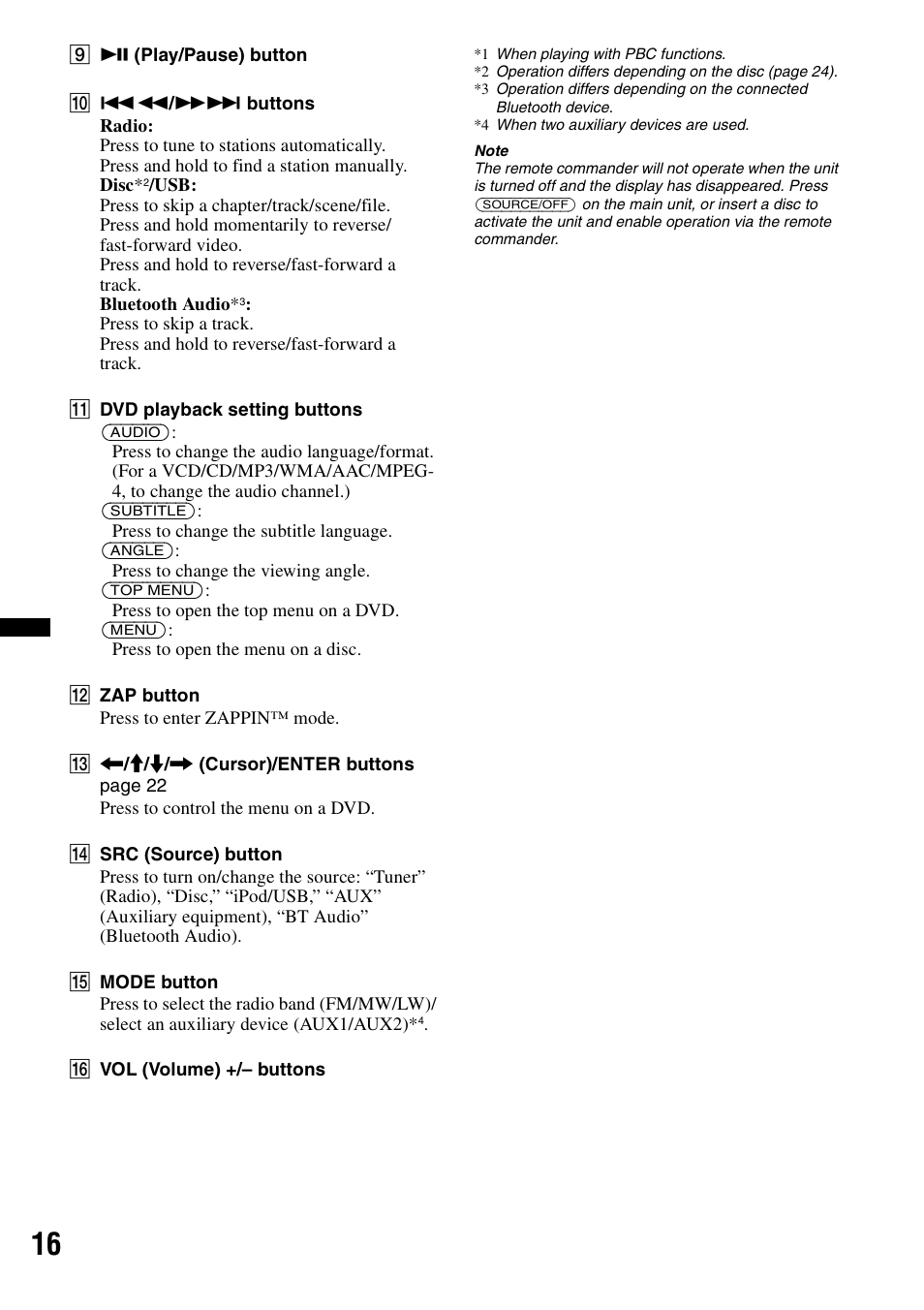 Sony XNV-L66BT User Manual | Page 16 / 248