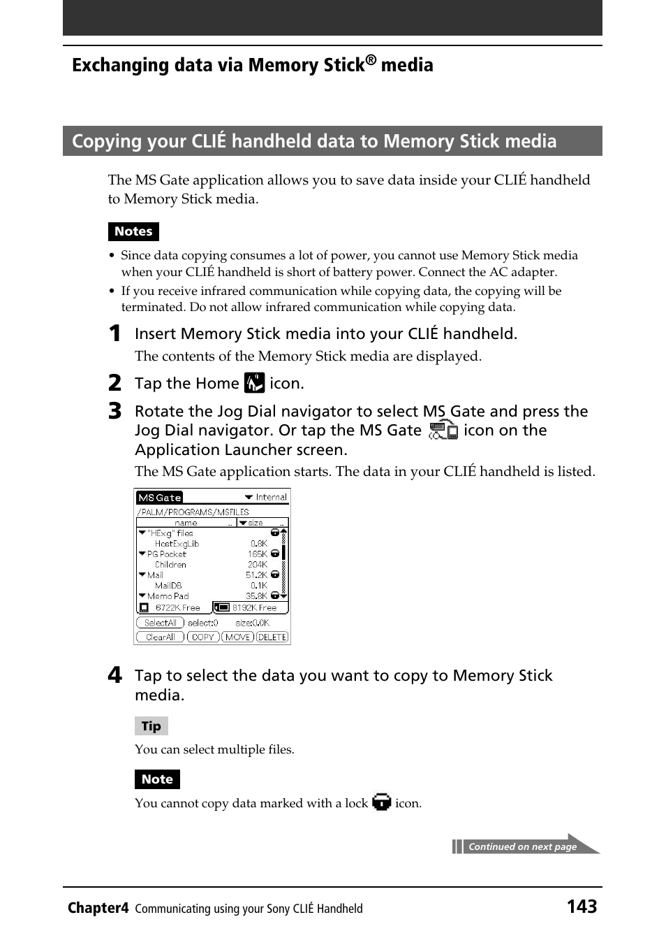 Sony PEG-T415G User Manual | Page 143 / 220
