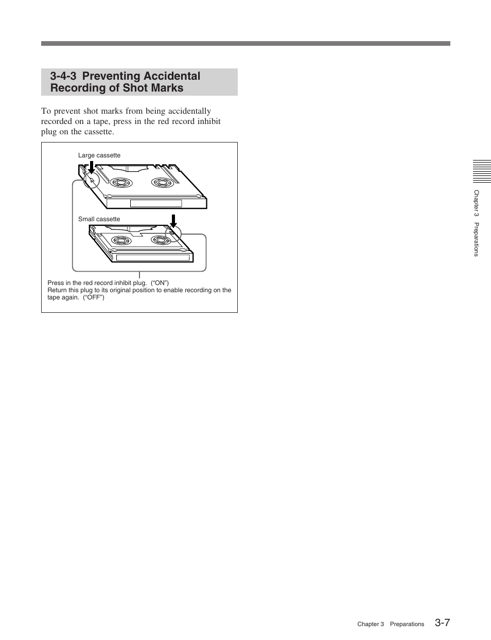 4-3 preventing accidental recording of shot marks | Sony HDW-M2100 User Manual | Page 31 / 115