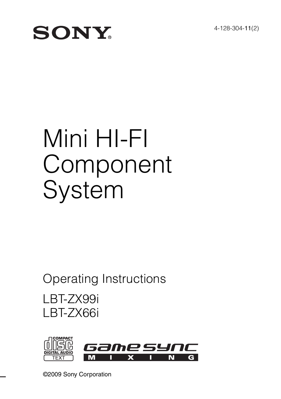 Sony Muteki LBT-ZX99I User Manual | 44 pages