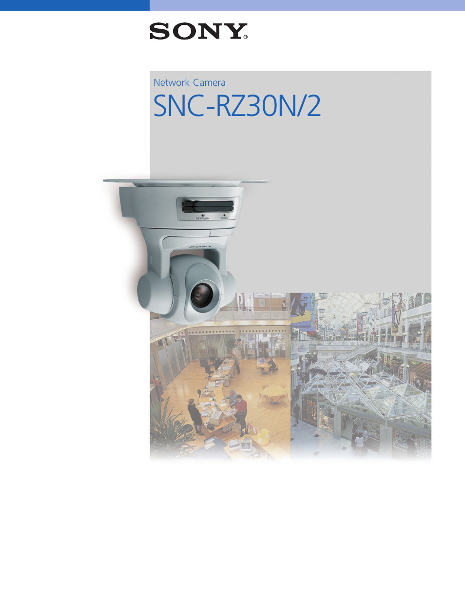 Sony SNC-RZ30N/2 User Manual | 8 pages