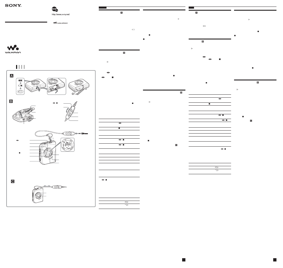 Sony WM-FX495 User Manual | 2 pages