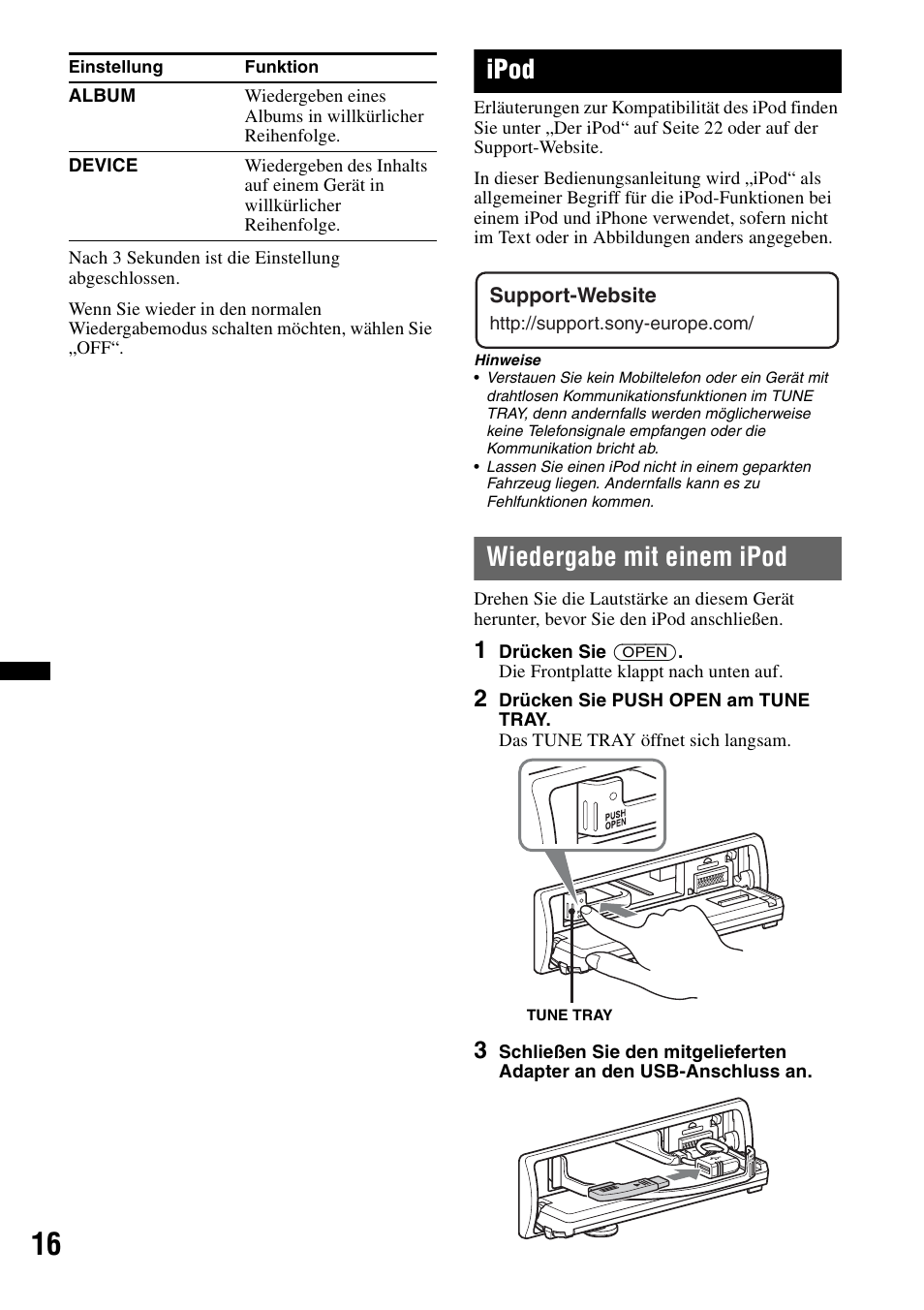 Ipod, Wiedergabe mit einem ipod | Sony DSX-S100 User Manual | Page 40 / 132